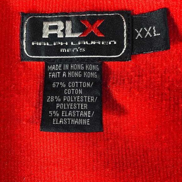 RLX Ralph Lauren Track Jacket XXL Red Zip Up High Neck Logo Streetwear Sporty - Picture 3 of 8